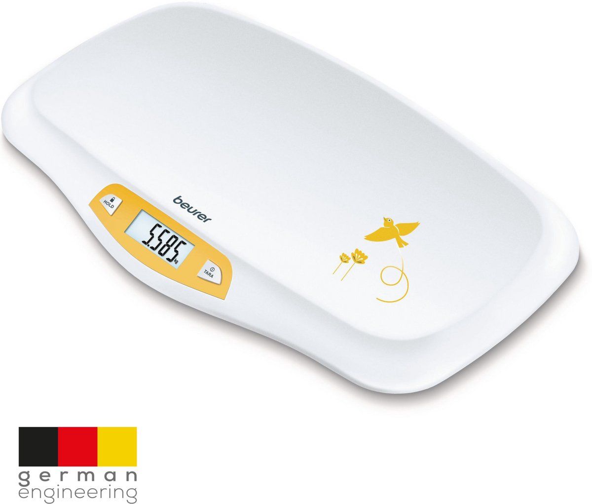 Beurer By 80 - Babyweegschaal - Hold Functie - Groot Lcd Display - Tot 20 Kg - 5 G Nauwkeurig