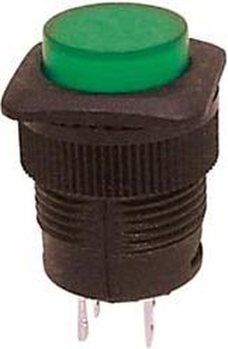 Vs-Electronic Drukschakelaar Off-(On) Met Groene Led (R1394B/G)