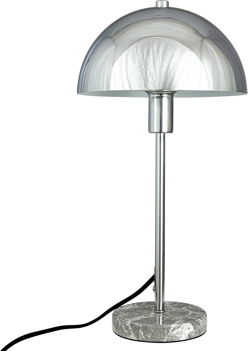 Dyberg Larsen Stockholm D20 - Tafellamp - Chroom/marmer - Diameter 21 Cm