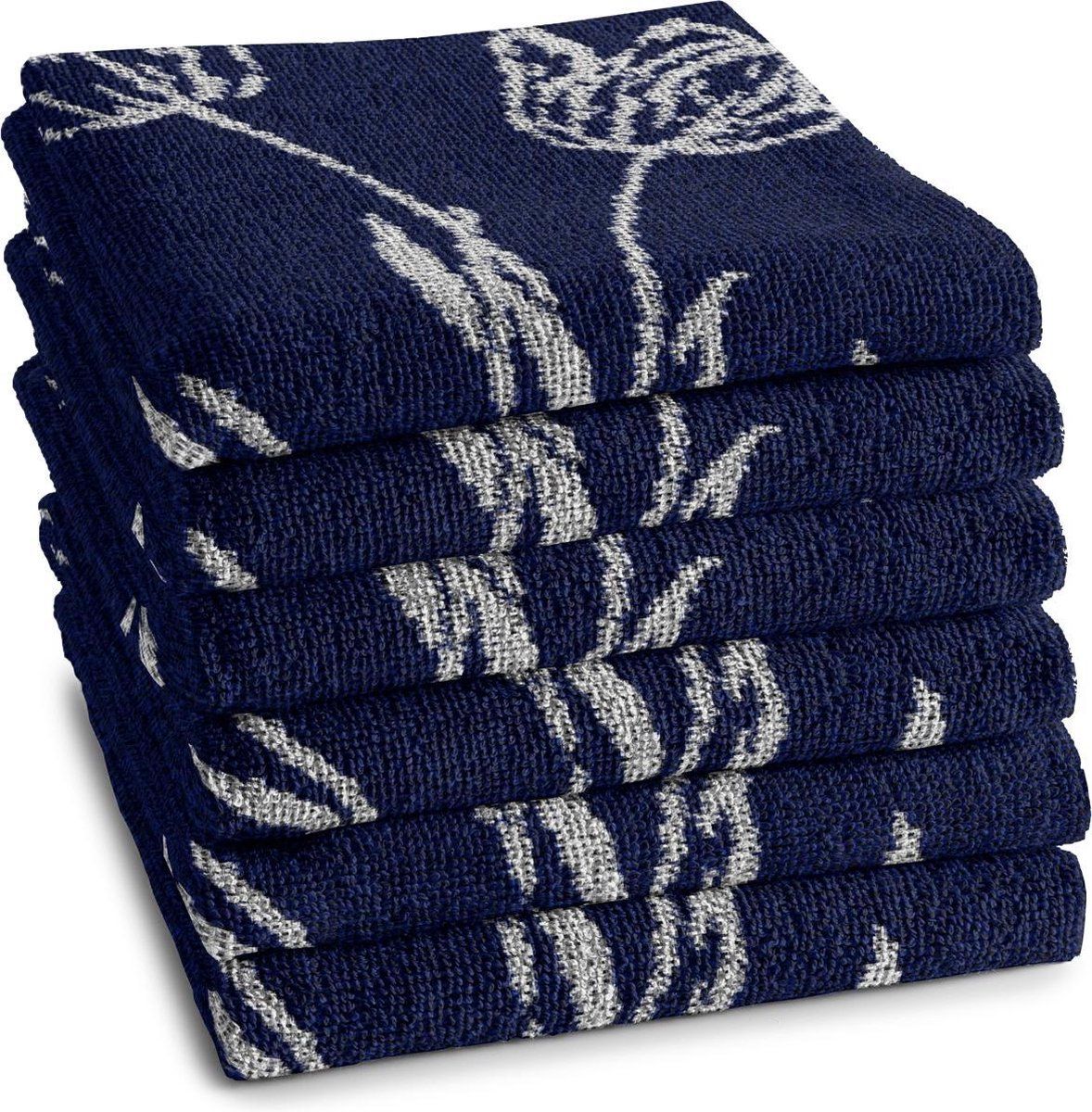 Ddddd Lisse - Keukendoek - 100% Katoen - Blauw (6 Stuks)