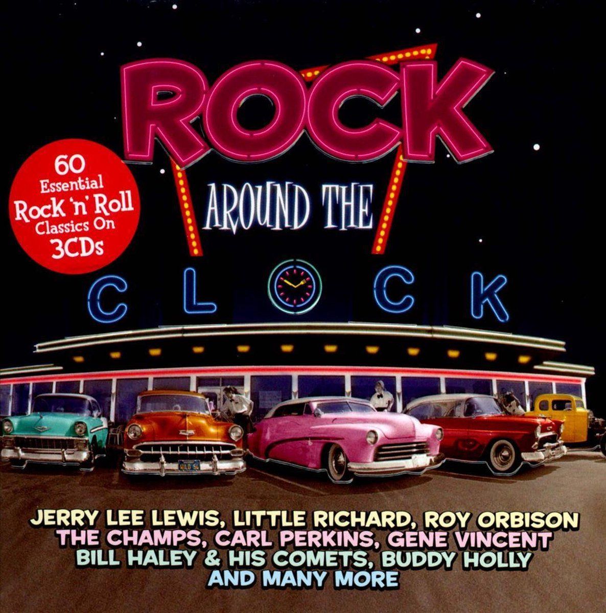 Various Artists - Rock Around The Clock - 3xCD Box Set (3 Stuks)