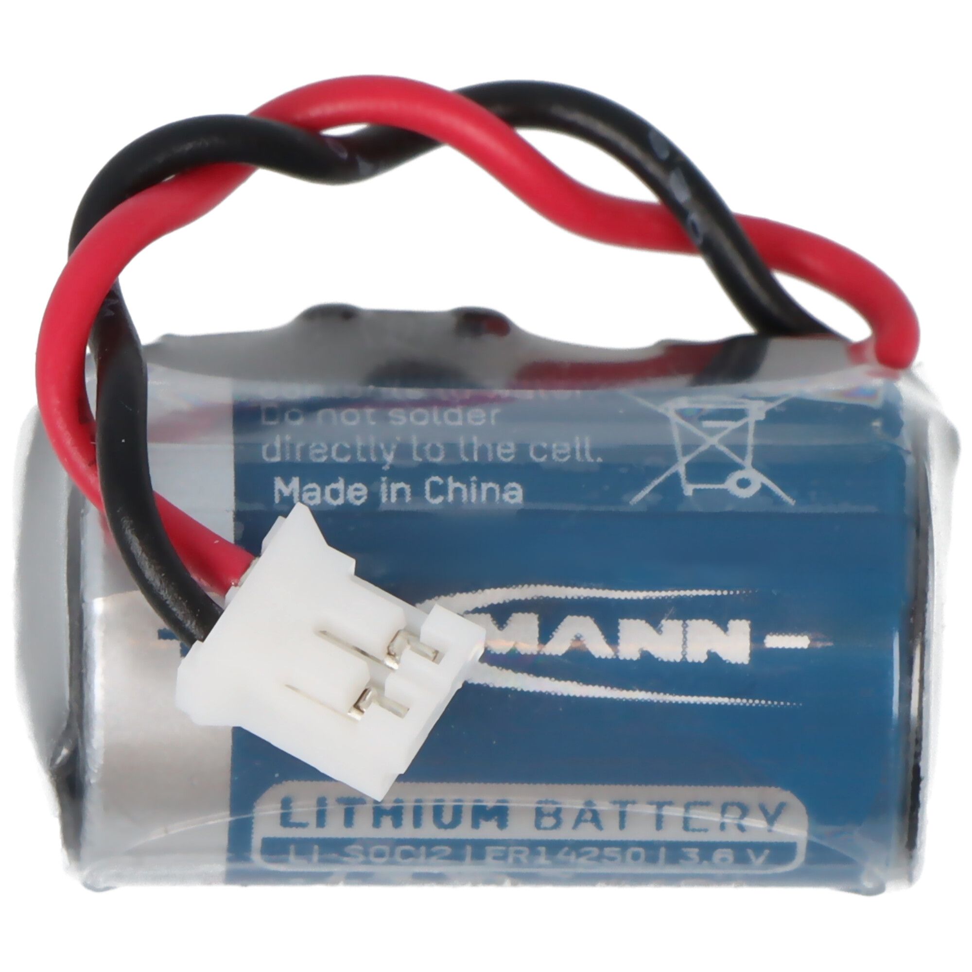 Ansmann lithiumthionylchloride (LiSOCl2) batterij ER14250H / 1/2AA