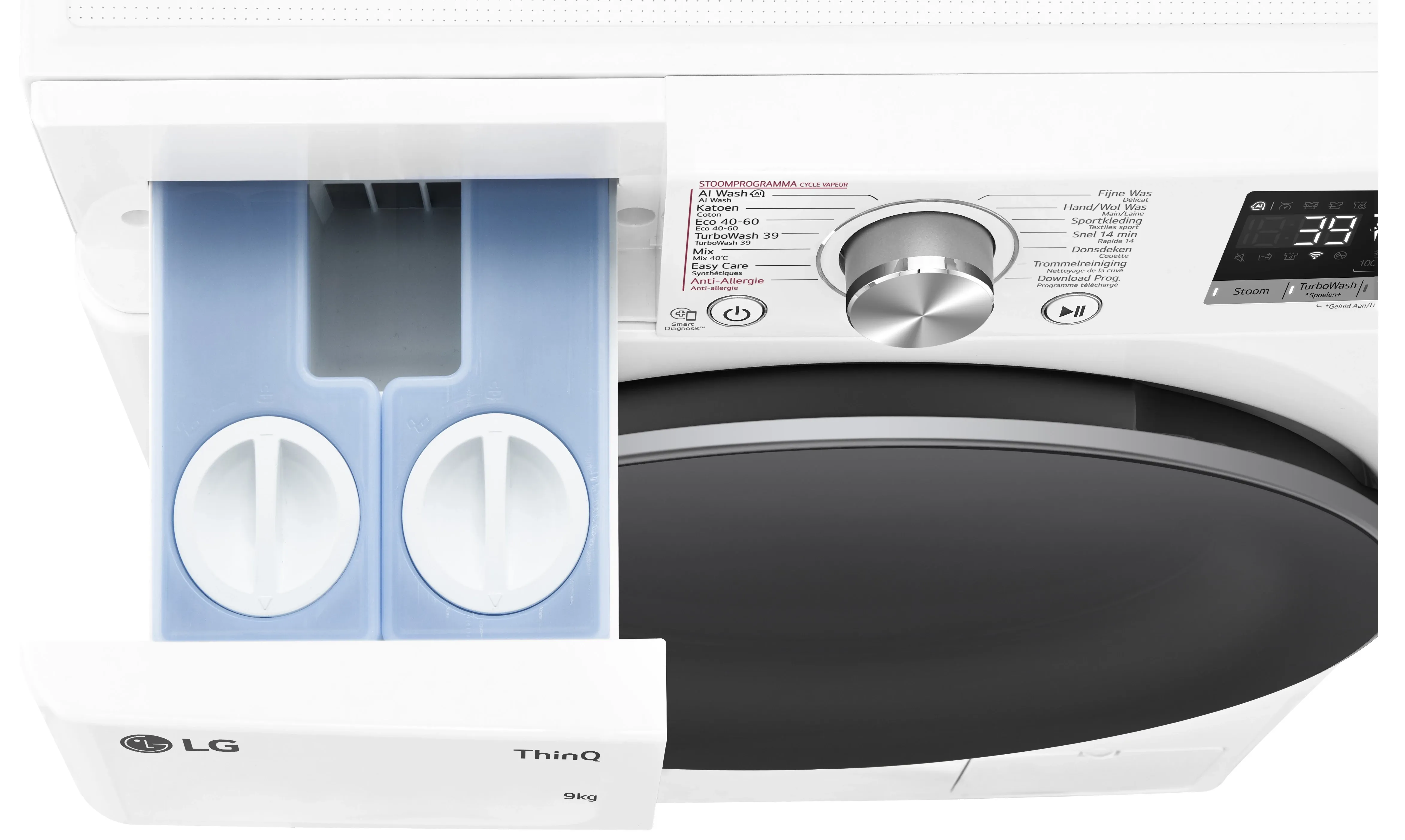 LG GC3R709S1A - Wasmachine - Slimme bediening - 85 cm hoogte - 60 cm breedte refurbished, photo 4