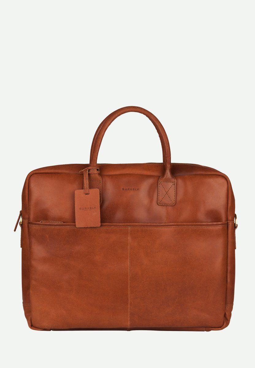 Burkely Vintage Sem Max Big Worker 17.3"- Laptoptas - Leer - Cognac