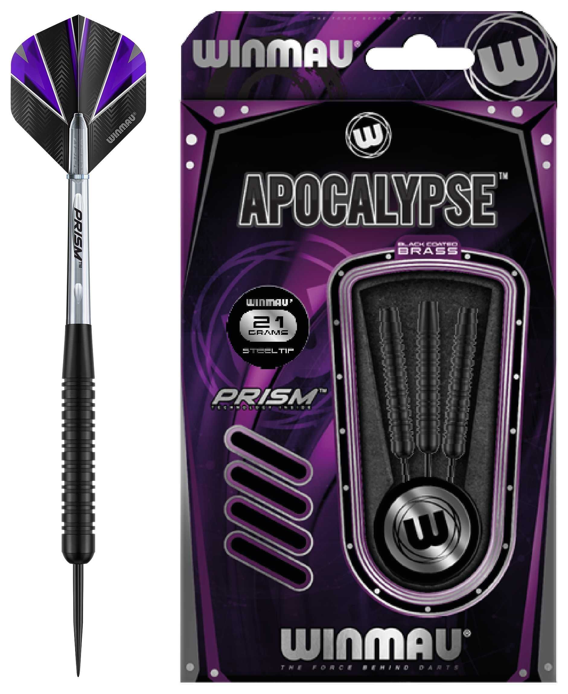 Winmau Apocalypse - Darts 21 gr - Brass - Zwart