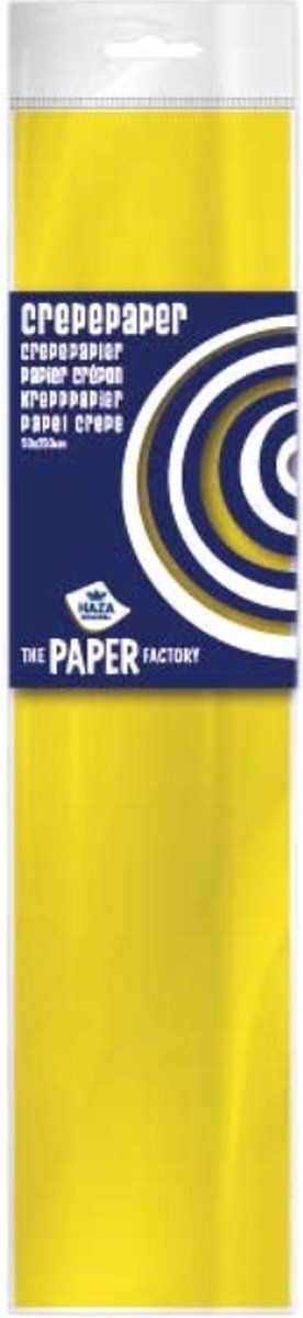 Crepepapier 50x250 geel