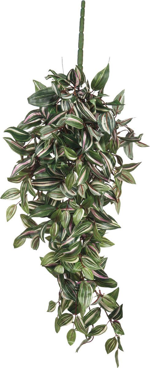 Mica Decorations Tradescantia Vaderplant - Kunstplant - Hangplant L80 X B30 X H15 Cm - Groen