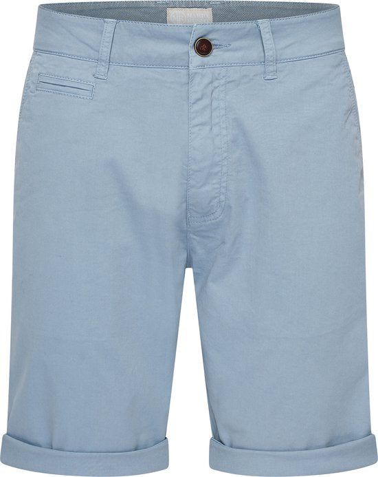 Mario Russo Chino Short - Korte Broek Heren - Shorts Heren - Katoen - Lichtblauw - 3XL