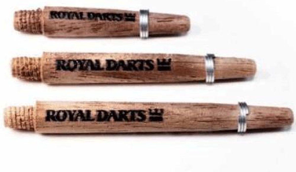 Royal Darts Green Line Dart Shafts Walnoot Intermediate Green L.