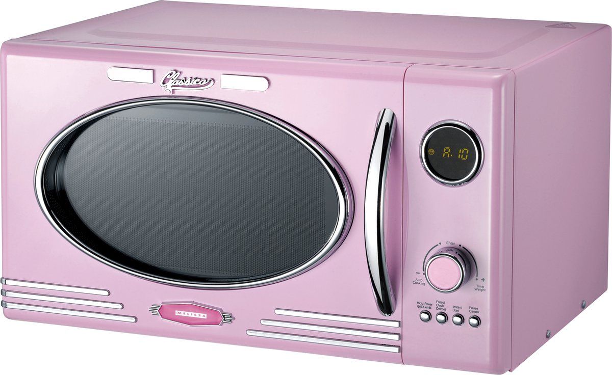 Melissa 16330130 - Vrijstaande Solo-Magnetron - 23 L - 800W - Grill 1000W - Roze