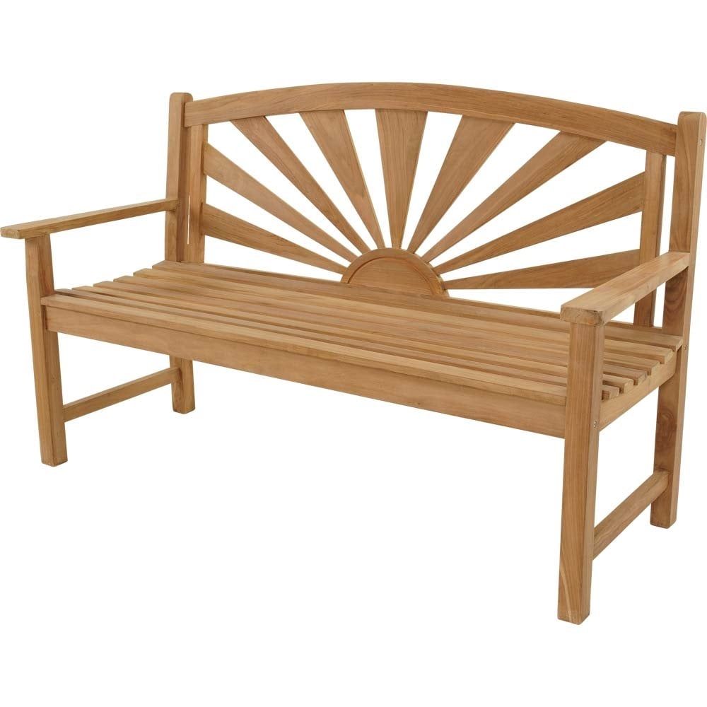 Merkloos Bank Teak Sunburst 156cm