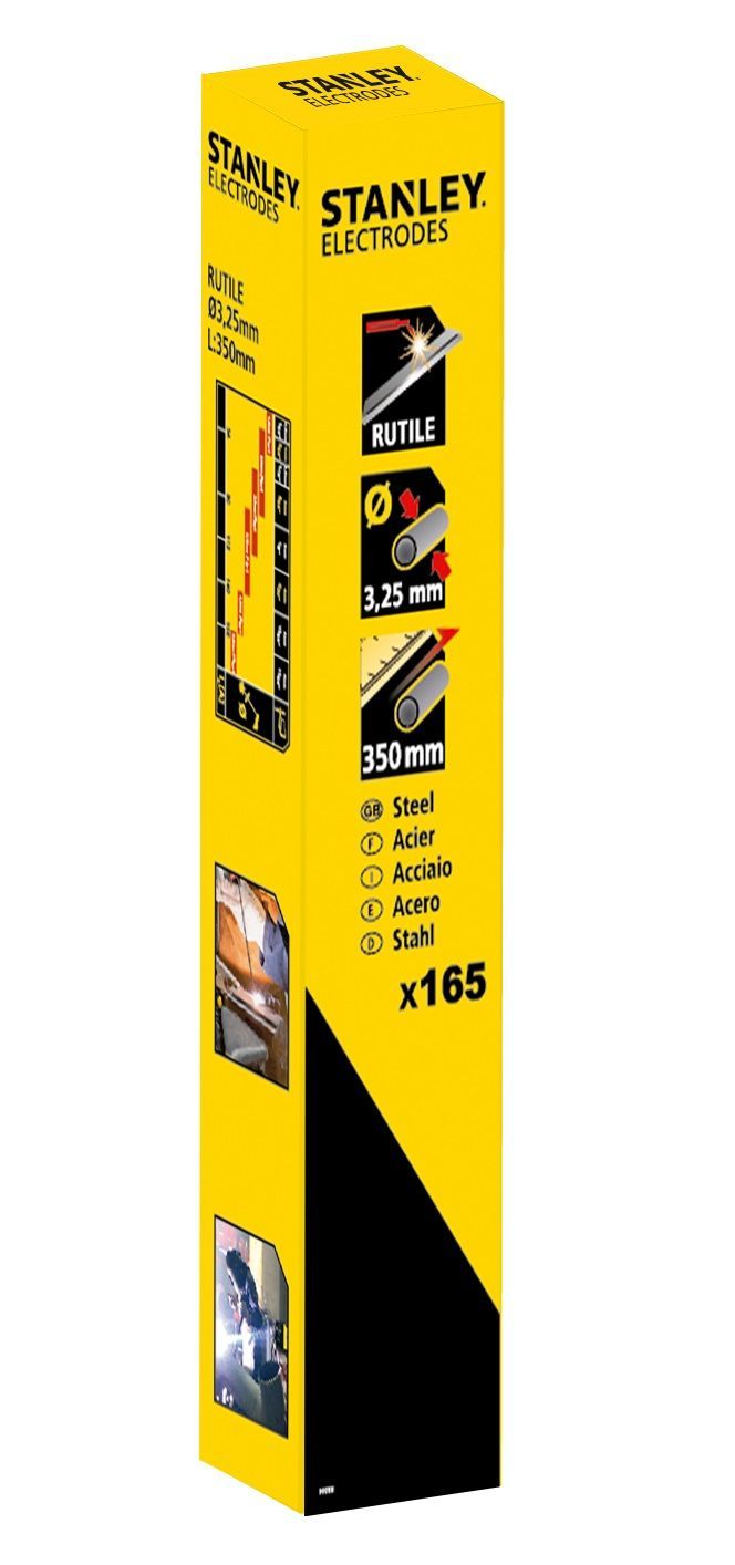 Stanley Laselektroden Rutiel - 3, 25 X 350mm - 165 Stuks