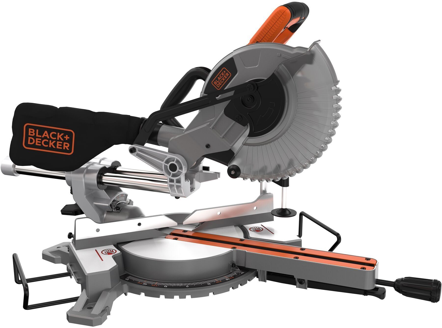 Black+Decker BES700-Qs - Afkort-/verstekzaag 1600W - Schaduwzaaglijn - 216mm