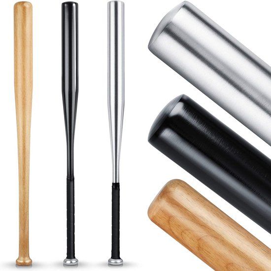 Heldenwerk Honkbalknuppel Van Hout Of Aluminium - Antislip Grip - Stevig Gemaakt 31 Inch