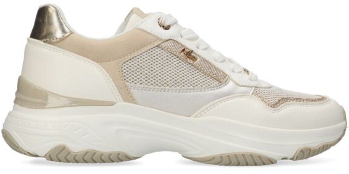 Mexx Radja Pax - Dames Sneaker - Maat 38 - Wit/Goud