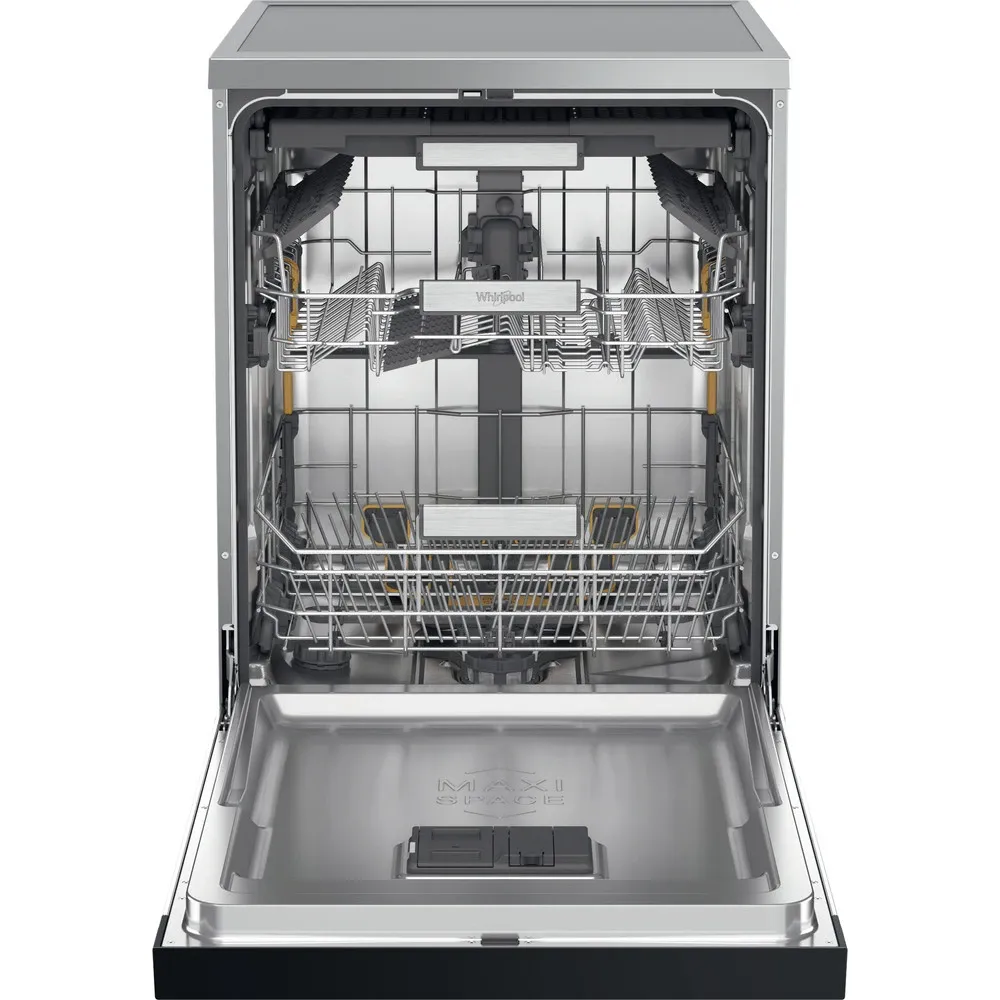 WHIRLPOOL W7FHS41X - Vrijstaande vaatwasser 60cm - 15 couverts 41 dB(A) Powerclean Pro NaturalDry RVS refurbished, photo 2