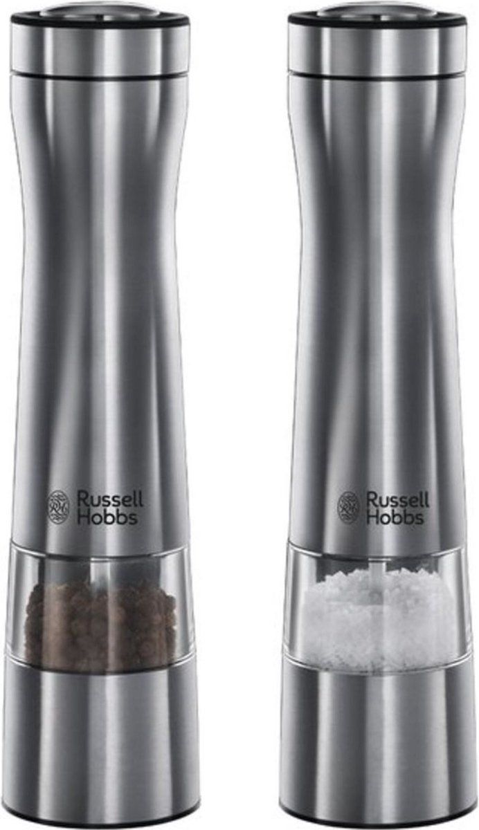 Russell Hobbs Peper-&Zoutmolen Set Elektrisch - Keramisch Maalsysteem - RVS - 23 cm