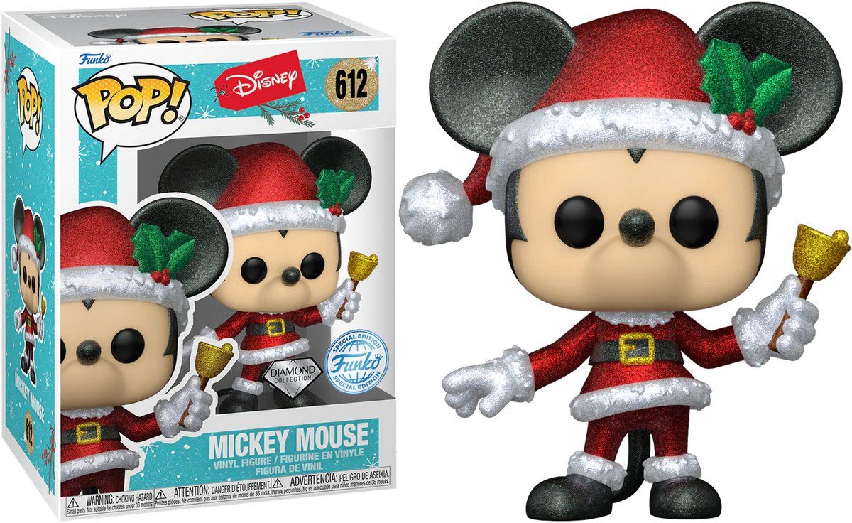 Funko Pop! Disney - Holiday - Mickey Mouse Diamond Glitter Exclusive