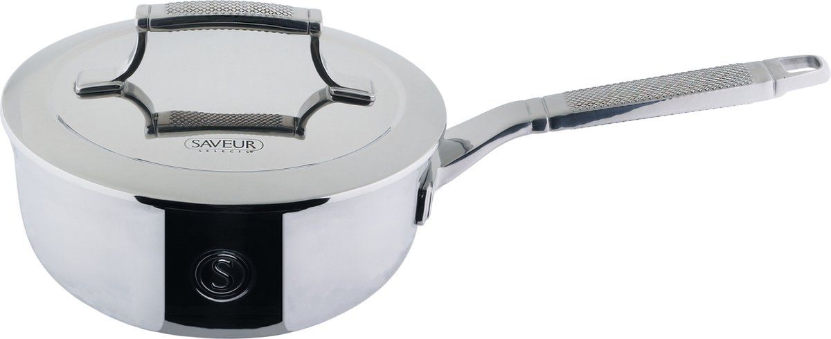 Saveur Sélects Saveur Selects Voyage - Steelpan 20 Cm - Tri-ply Rvs - Pfas-vrij - Ovenbestendig Tot 260°C - Vaatwasserbestendig