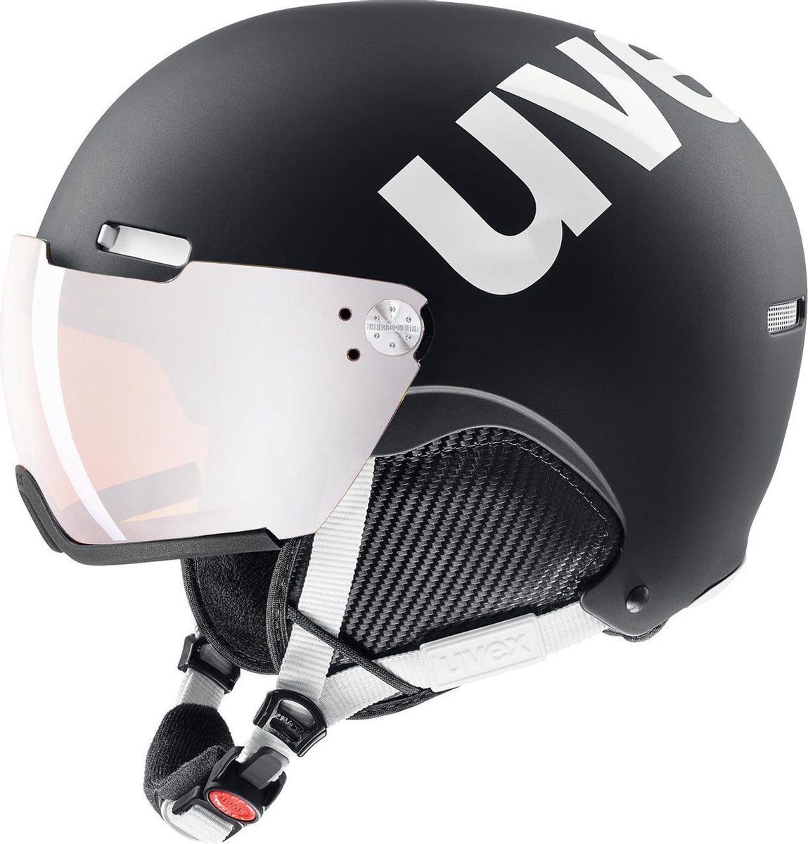 Uvex Hlmt 500 Visor - Skihelm - Hardshell - Zwart/wit