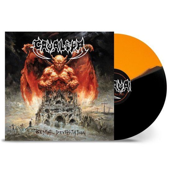 Cavalera - Bestial Devastation - Lp Coloured Vinyl (2023) - Limited Orange Black Split Vinyl