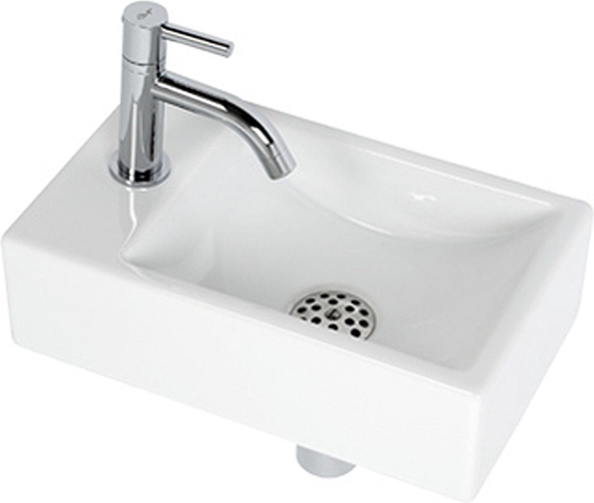 Plieger Austin - Fonteinset Toilet - Inclusief Kraan En Sifon - Wit