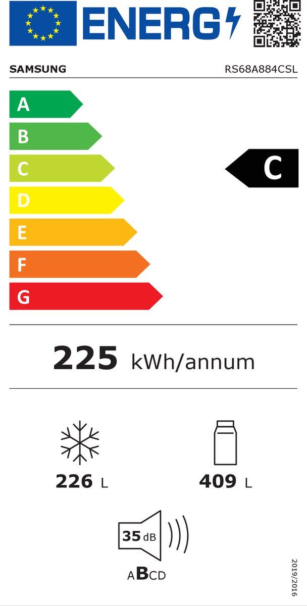Samsung RS68A884CSL - Koelkast - Side-By-Side - WiFi App-bediening - No frost refurbished, photo 2