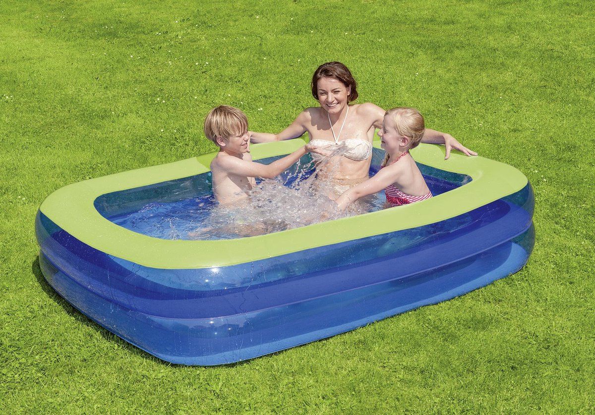 Happy People Opblaaszwembad Wehncke Family-pool 200x150x100cm