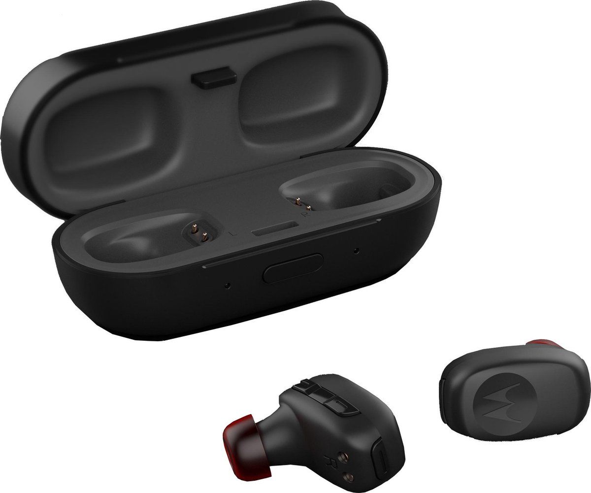 Motorola Stream Sport - Draadloze Oordopjes - Ergonomisch Ontwerp - Zwart