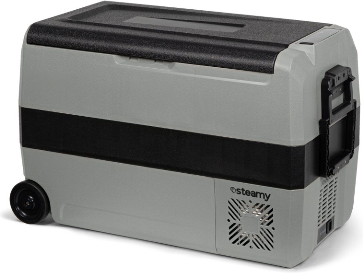 Steamy SECT50 - Dual Zone Roller Elektrische Compressor Koelbox - 44 Liter - 12V En 230V - Grijs