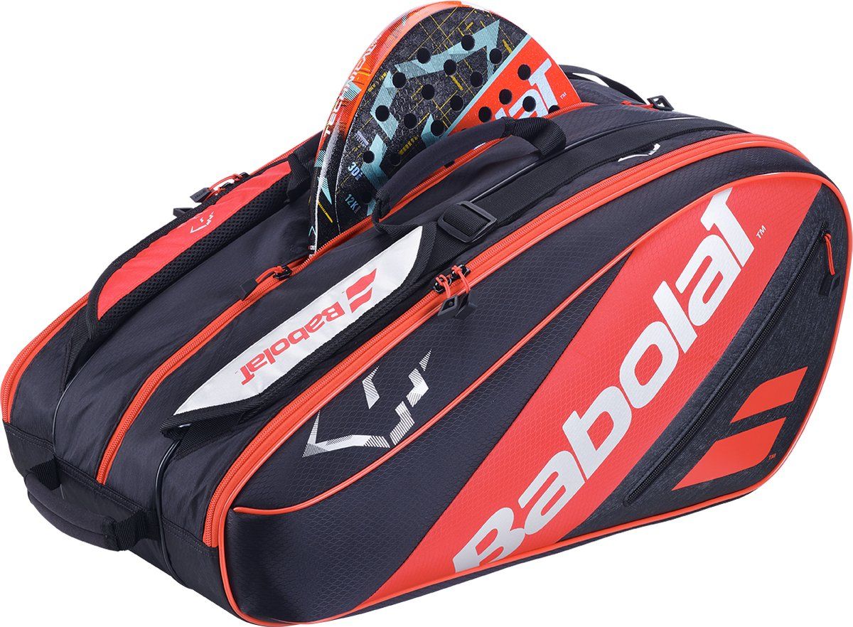 Babolat Rh Juan Lebrón - Padel Tas - Voor Maximaal 4 Rackets - Rood/Zwart
