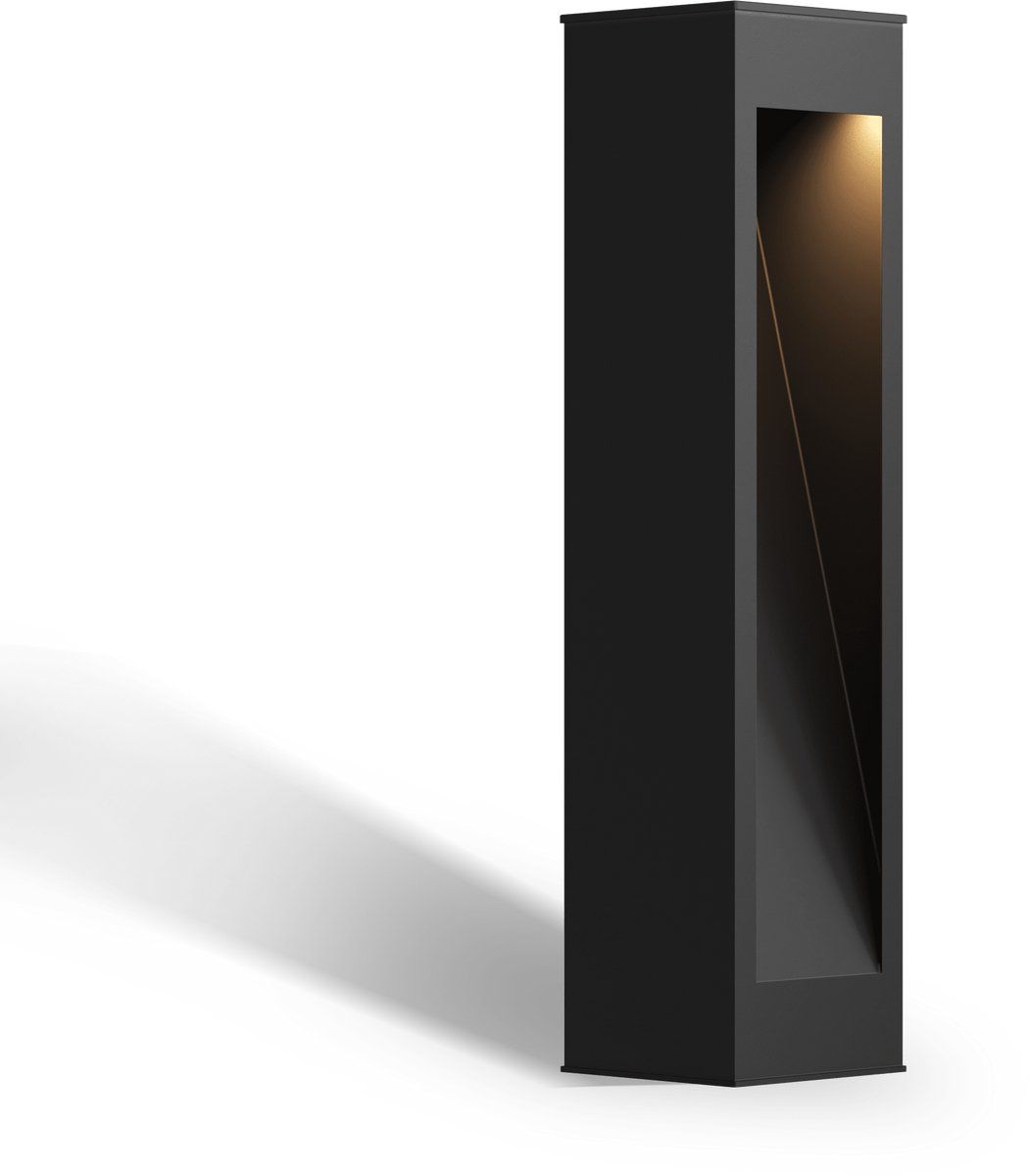 Calex Ivrea - Tuinpaal - Zonne-energie - Warm Wit Licht - Zwart