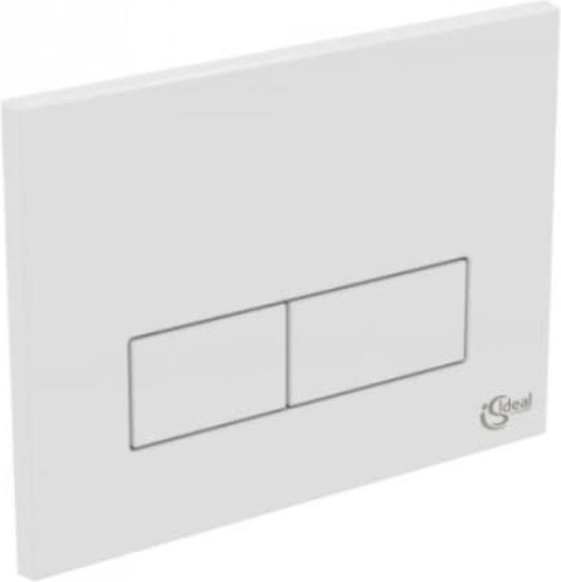 Ideal Standard W3708AC - Bedieningspaneel Closet/Urinoir - Mechanisch Tweeknops - Wit