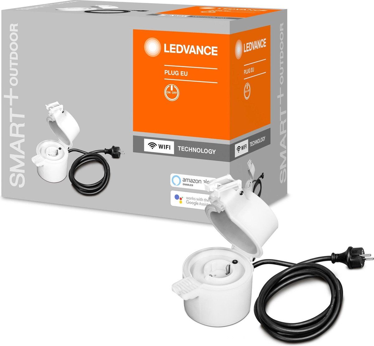 LEDVANCE Smart+ - Buitenstekker - Bedienbaar via WiFi app en spraakbesturing - Wit