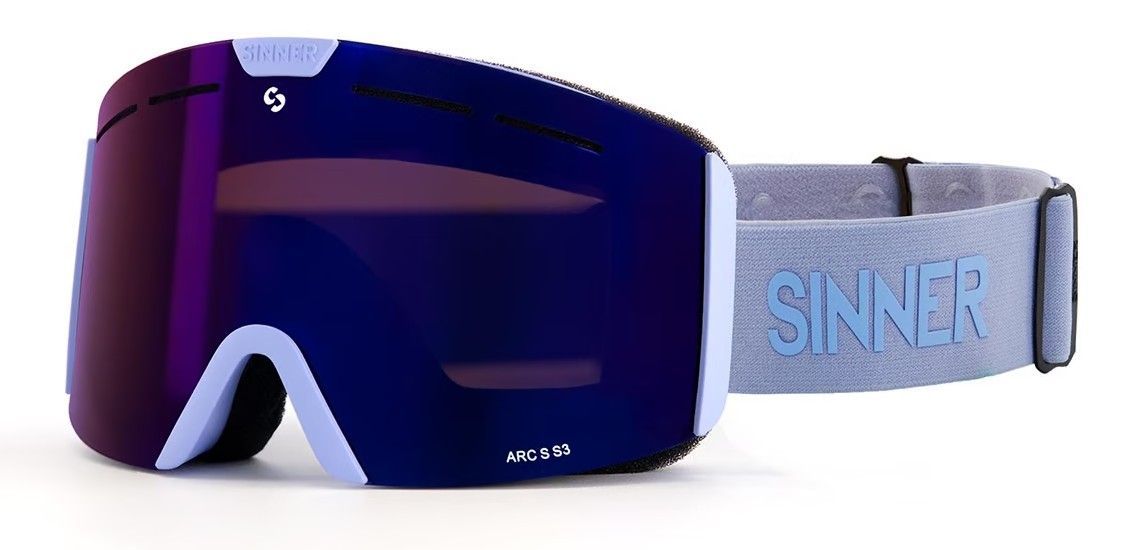 Sinner Arc S - Skibril - Anti-fog Technologie - Matte Lichtblauw - One Size