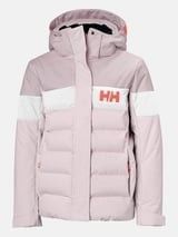 Helly Hansen Jr Diamond Jas - Meisjes Ski Jas - PrimaLoft® isolatie - Roze - Maat 140 (10 Jaar)