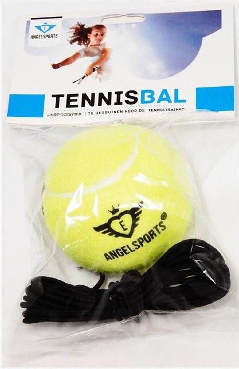 Angel Sports Tennisbal Met Elastiek - Gasgevuld - Voor Kinderen - Geel