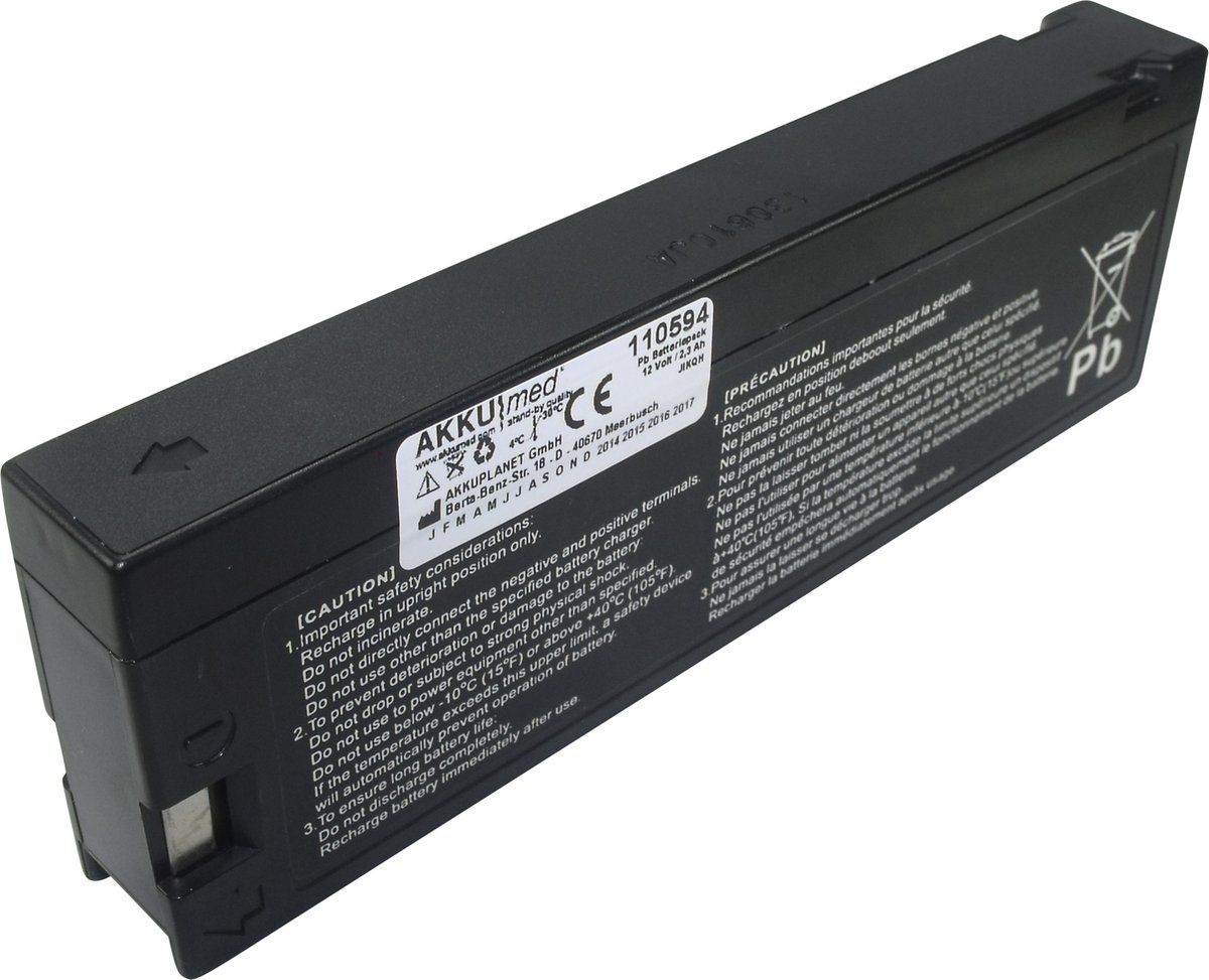 Loodaccu geschikt voor Datascope Mindray patiëntmonitor PM8000 Express - M05-302R3R