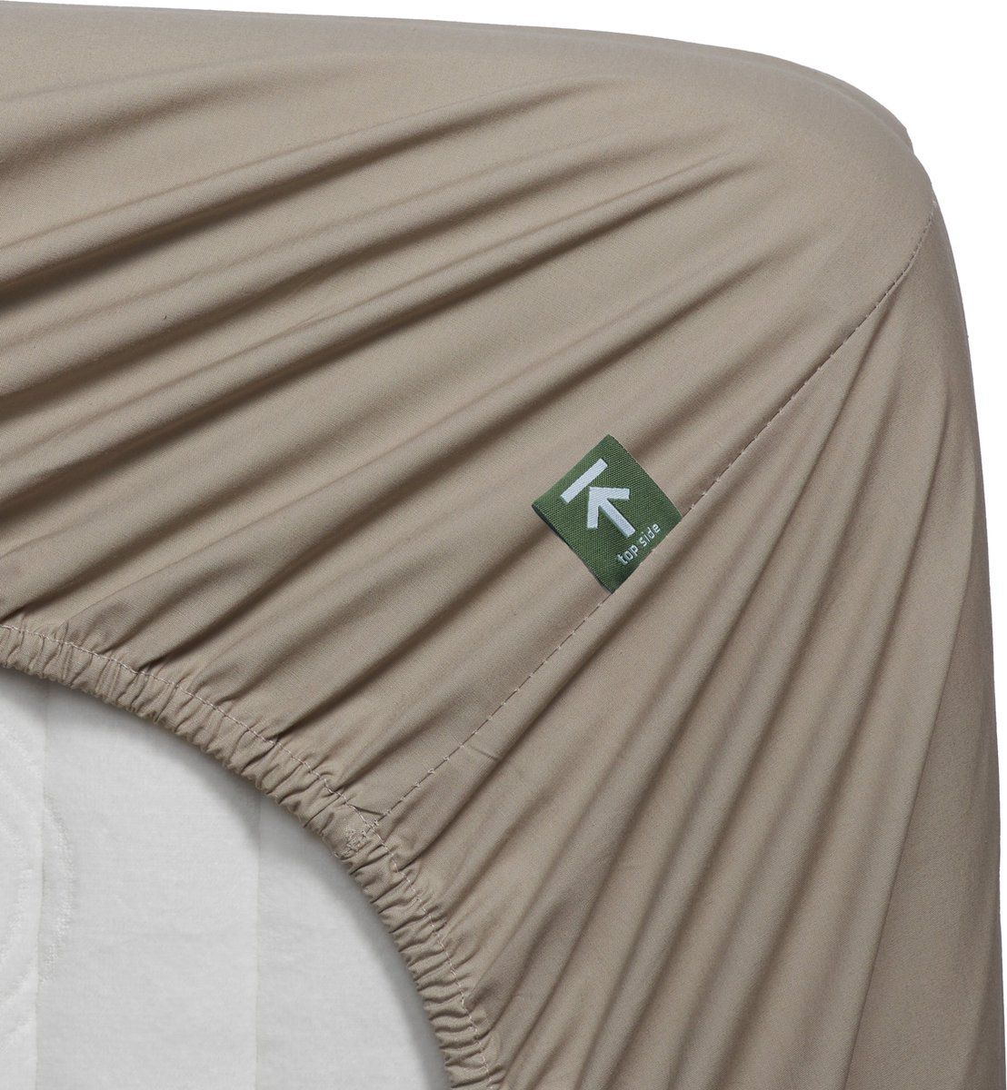 Beddinghouse Percale - Hoeslaken - Koel En Fris - 180x220 - Zand