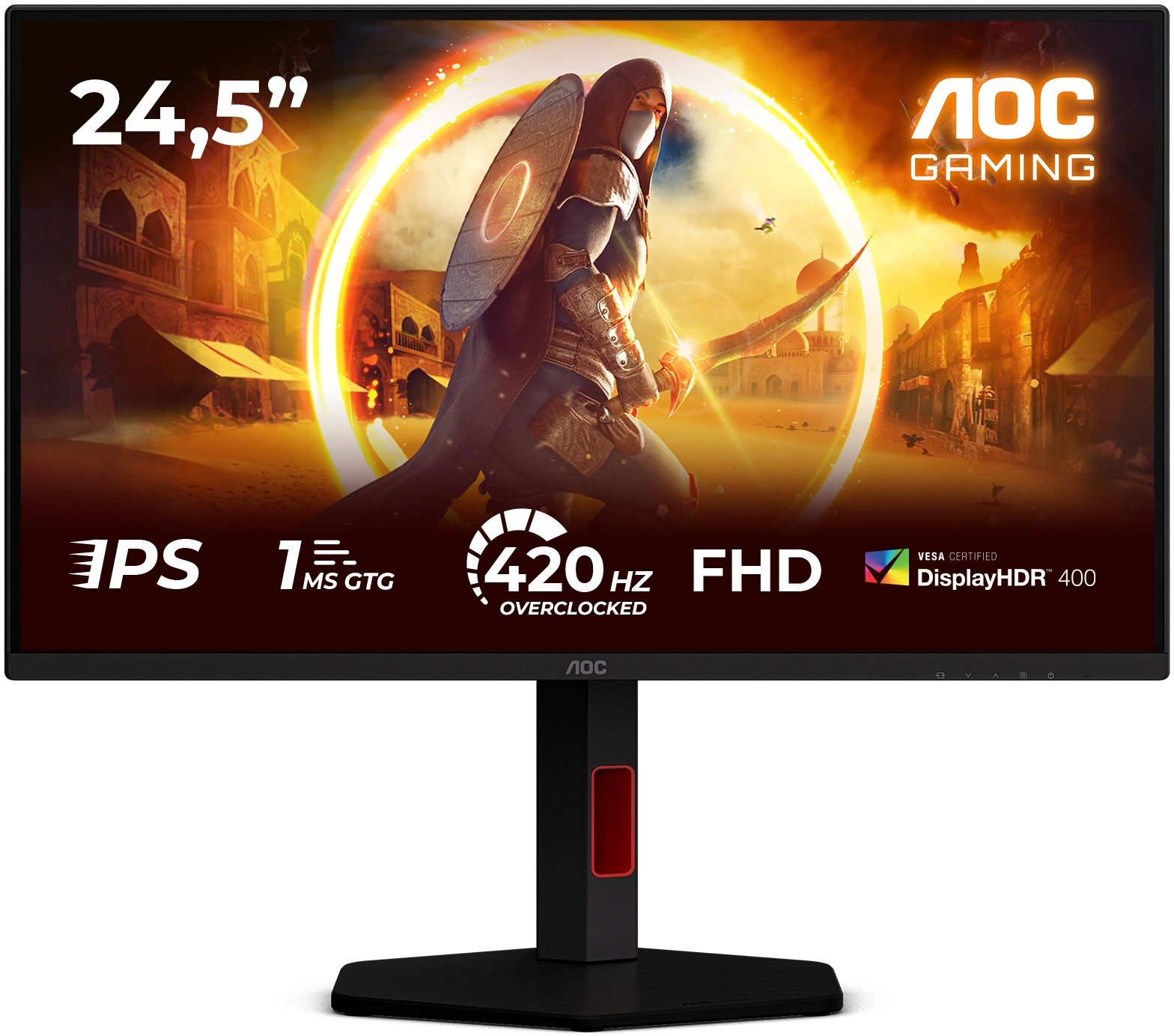 Aoc Zwart 25G4kur - Fast Ips Monitor - 420Hz 1Ms Fhd
