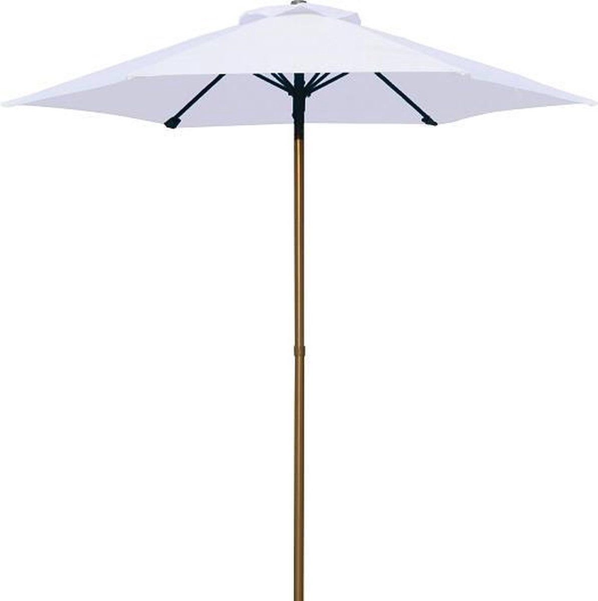 PimXL Parasol -Ø200cm - Push-up Systeem - Wit