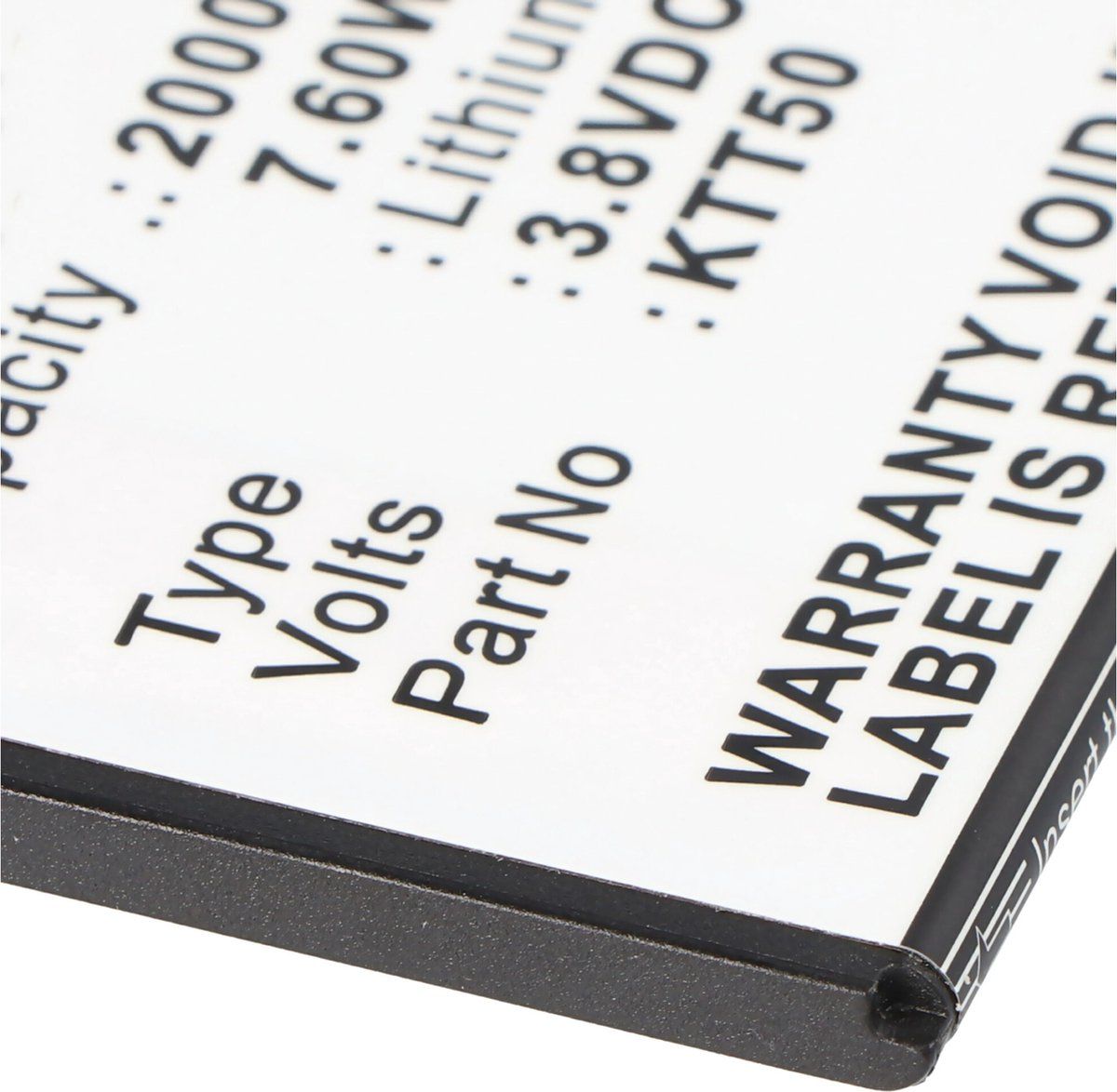 Accu geschikt voor KAZAM Tornado 2, Tornado 2 5.0 batterij KTT50, KTT50-GHABD002643