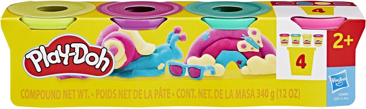 4 potjes - klassieke kleuren