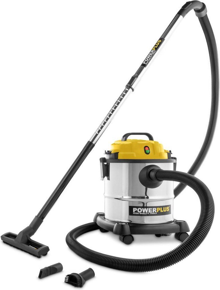 Powerplus POWX3230 - Elektrische Nat- En Droogzuiger - 1200W 20l Tank Met Blaasfunctie - Geel