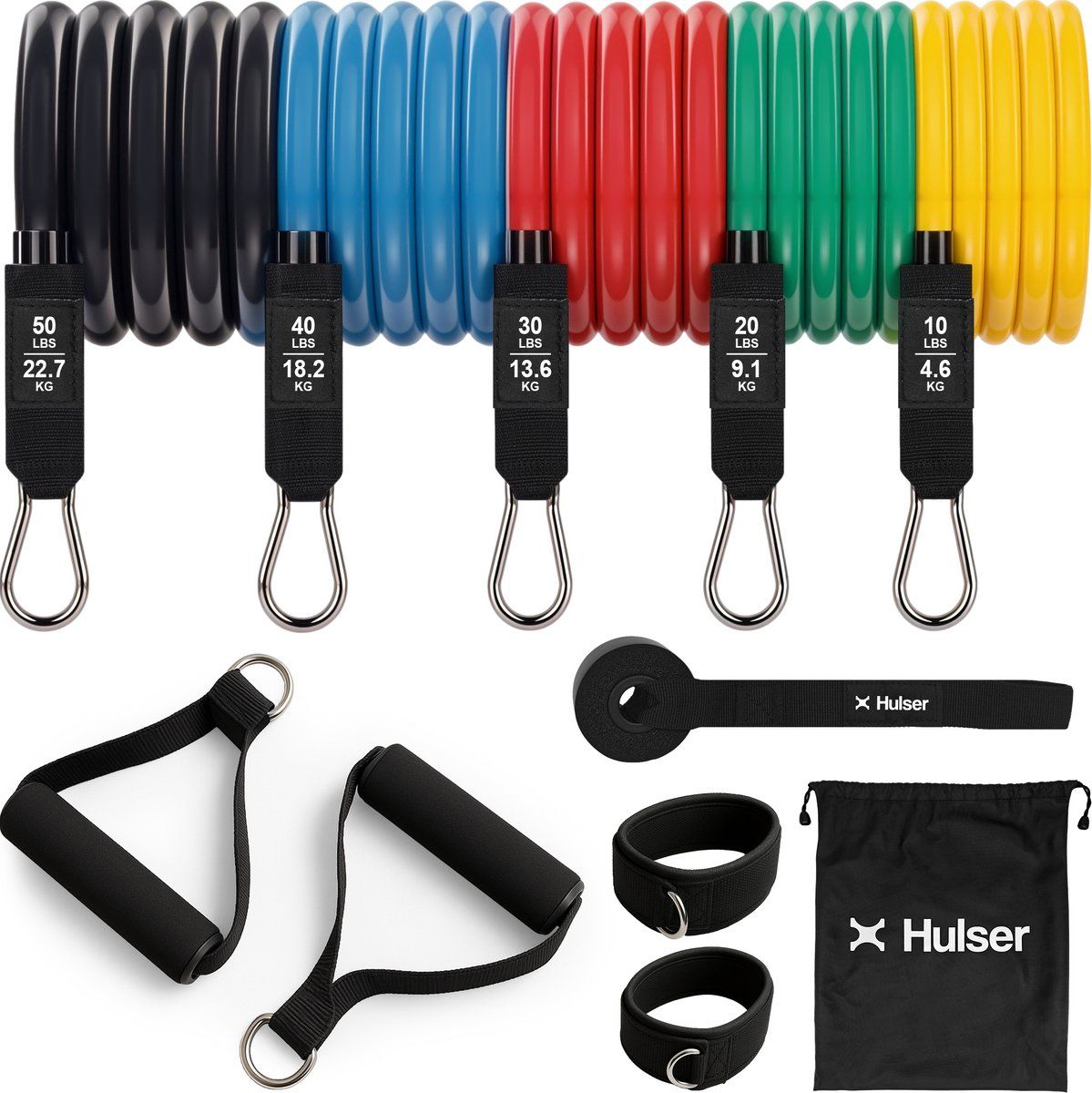 TPE Resistance tubes (5-delige set)