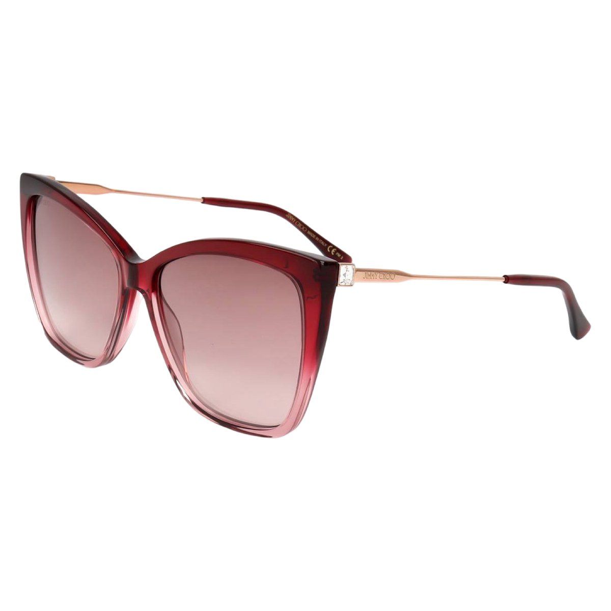 Jimmy Choo Seba-S-7W5-Burg-Shaded - Zonnebril Dames - Ø 58 Mm - Blauw/Zwart