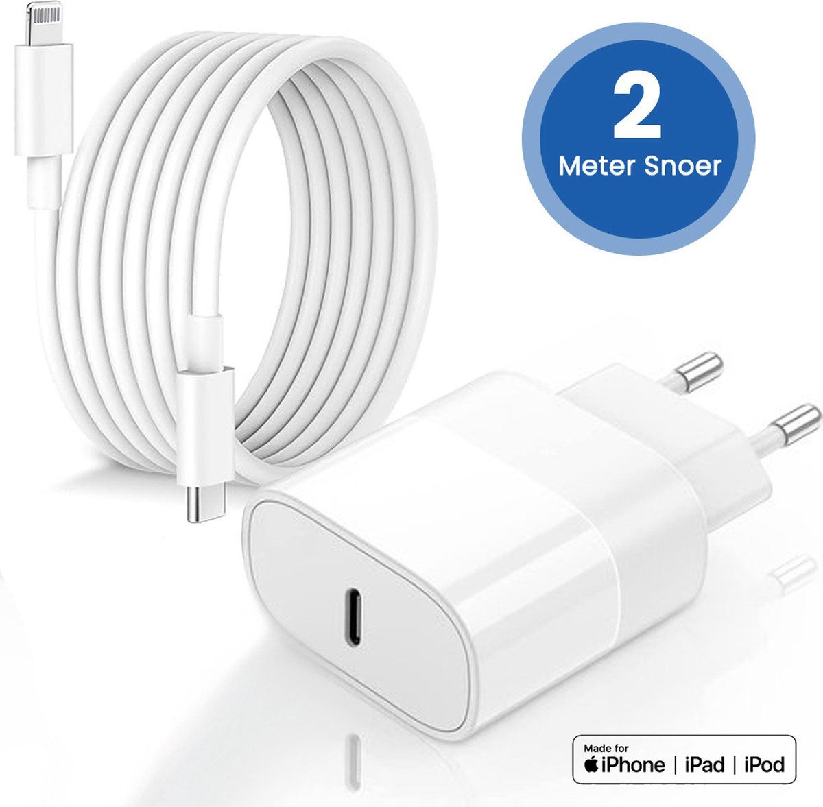 Golden Sound 35W Snellader - Oplader Voor IPhone En IPad - Mfi Gecertificeerd - Wit