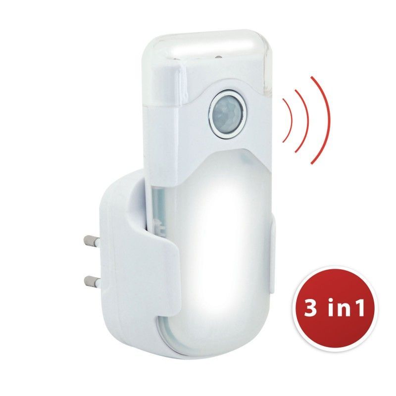 LED Nachtlamp R720 - 3-in-1 met Bewegingssensor en PIR - Antiblokkeringsfunctie - Wit
