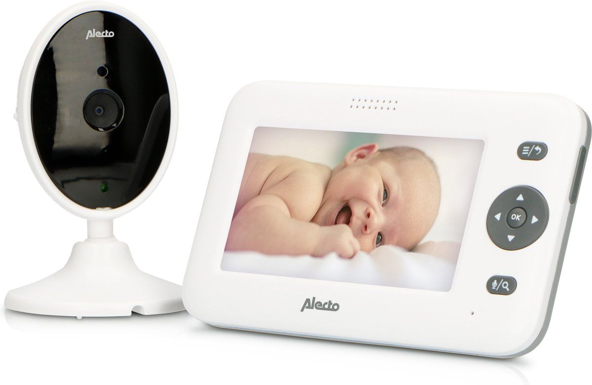Alecto DVM-140 - Babyfoon met camera - 4.3"kleurenscherm - Wit
