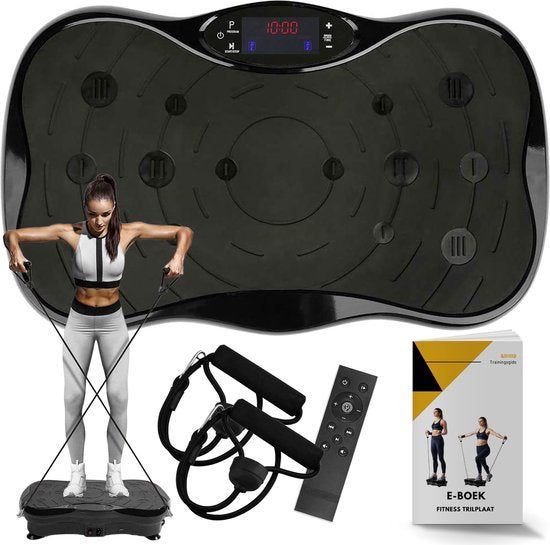 Zoluko Fitness Trilplaat - Vibratie-apparaat - 5 Programma's 99 Snelheden - Bluetooth Functie